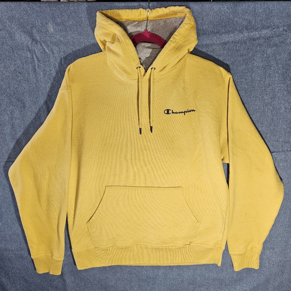 Champion  Hoodie – Yellow – Size Medium